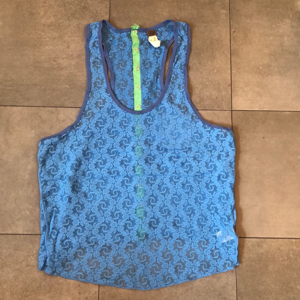 We The Free Sleeves Lace Top